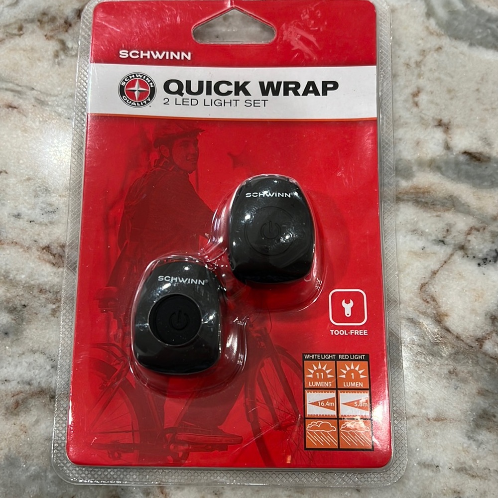 Schwinn Quick Wrap 2 Light Set NIP